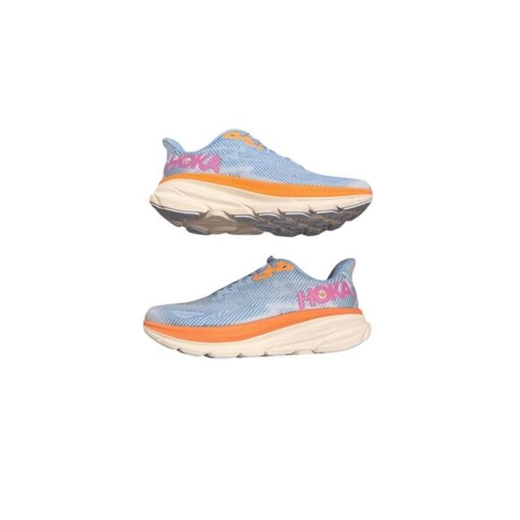 Hoka Clifton 9 Women's Running Shoes Blue/Orange Size 6.5B Sneakers - Picture 5 of 12